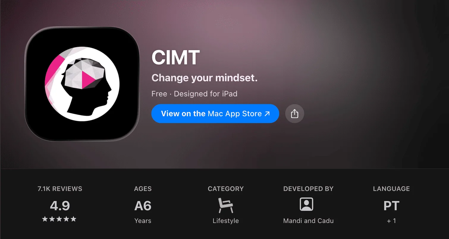 Avaliação na loja de apps 1